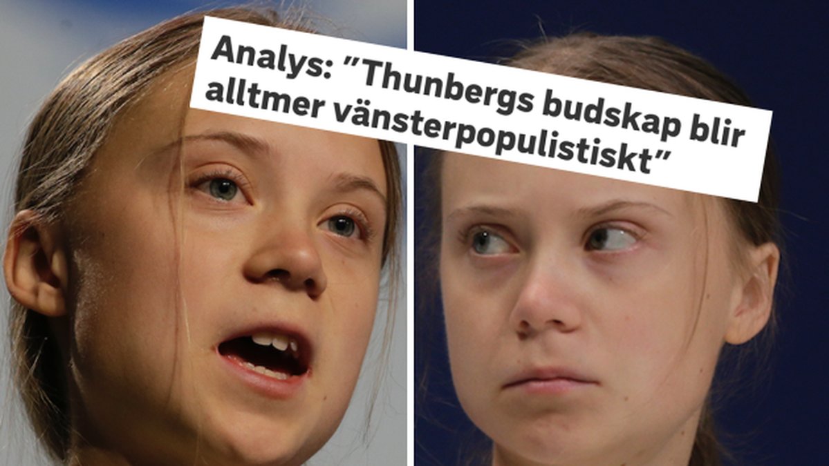 Greta Thunberg anklagas för att ha vänsterpopulistiska budskap.